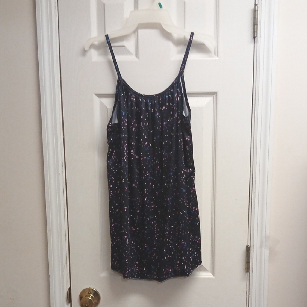 PAINT SPLATTERED SUMMER SLEEVELESS TANK TOP, Size L